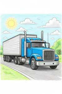 Illustration de la catégorie Camions