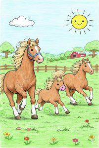 Illustration de la catégorie Chevaux