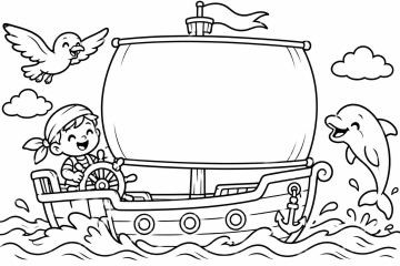 Aventure pirate en mer