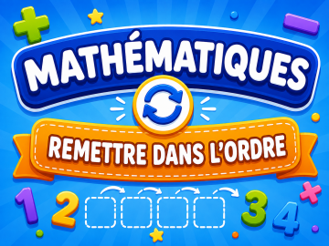 Illustration jeu mathématiques Ordres